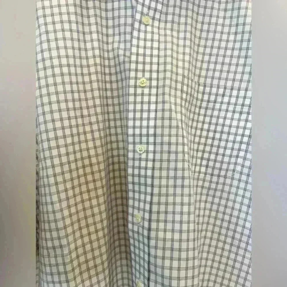 Men's Jos. A. Bank Lavender / Grey Checkered Dress Shirt 17.5 Long Sleeve - Picture 4 of 8
